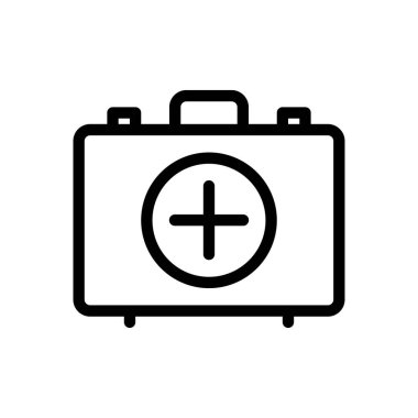 Yardım vektörü ince çizgi simgesi