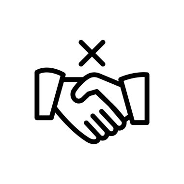 vektör ince çizgi simgesini durdur