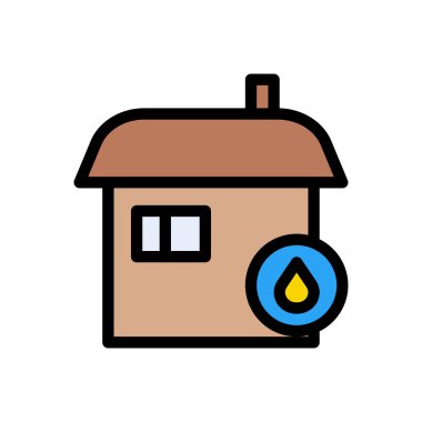 vektör düz renk simgesini koru