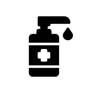 El yıkama vektör simgesi düz simge