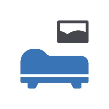 kanepe vektör renk simgesi