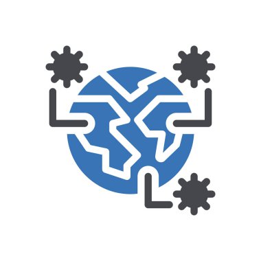 covid vektör renk simgesi