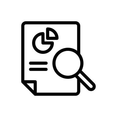 Arama vektörü ince çizgi simgesi