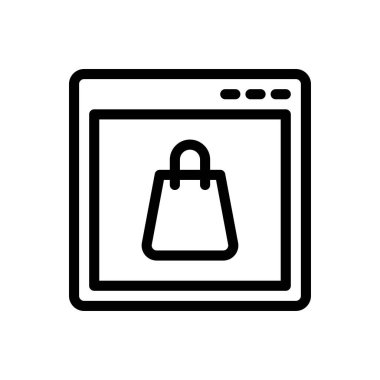 Taşıyıcı vektör ince çizgi simgesi