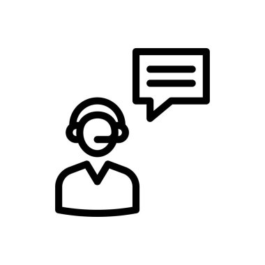 vektör ince çizgi simgesini destekle