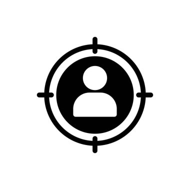 hedef vektör düz simge