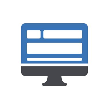 Web vektörü renk simgesi