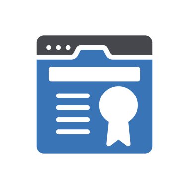 Web sayfası vektör renk simgesi