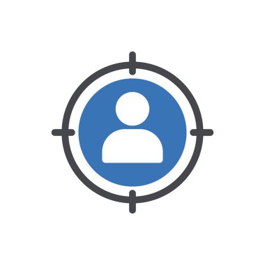 hedef vektör renk simgesi