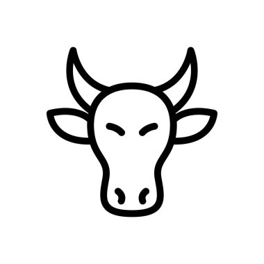 Web sitesi tasarımı ve masaüstü zarfları için boğa simgesi. premium paket.