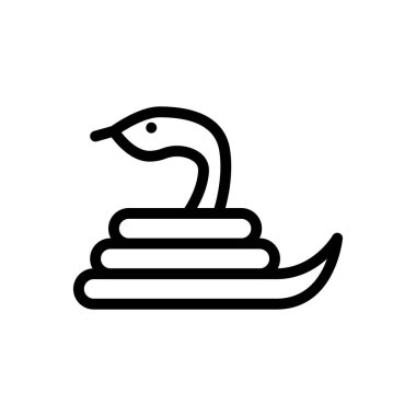 Web sitesi tasarımı ve masaüstü zarfları için yılan simgesi, geliştirme. premium paket.