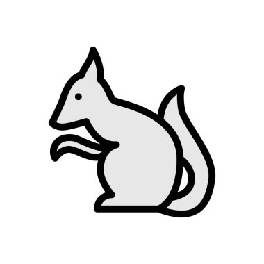 Web sitesi tasarımı ve masaüstü zarfları için sincap simgesi, geliştirme. premium paket.