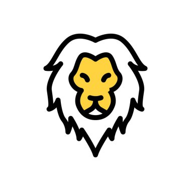 Web sitesi tasarımı ve masaüstü zarfları için aslan simgesi, geliştirme. premium paket.