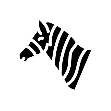 Web sitesi tasarımı ve masaüstü zarfları için zebra simgesi, geliştirme. premium paket.