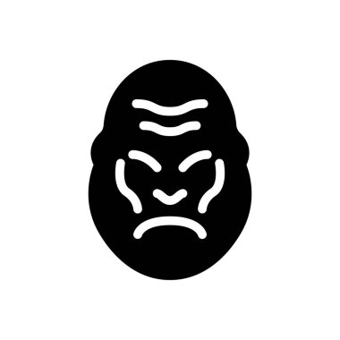 Web sitesi tasarımı ve masaüstü zarfları için goril simgesi, geliştirme. premium paket.