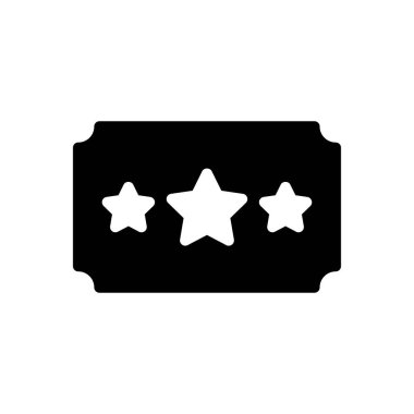 Web sitesi tasarımı ve masaüstü zarfları için bilet simgesi, geliştirme. premium paket.