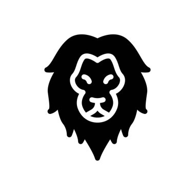 Web sitesi tasarımı ve masaüstü zarfları için aslan simgesi, geliştirme. premium paket.