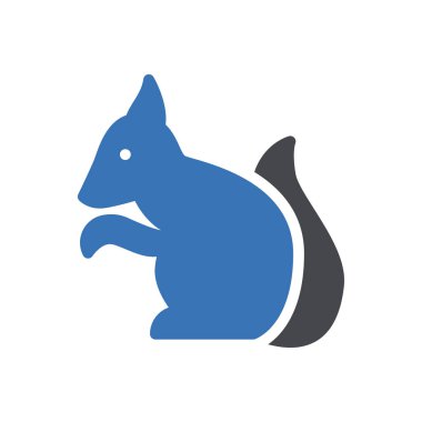 Web sitesi tasarımı ve masaüstü zarfları için sincap simgesi, geliştirme. premium paket.