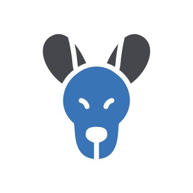 kanguru simgesi web sitesi tasarımı ve masaüstü zarfları için, geliştirme. premium paket.