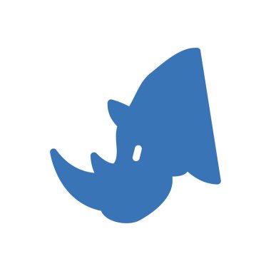 Web sitesi tasarımı ve masaüstü zarfları için gergedan simgesi, geliştirme. premium paket.