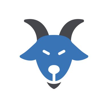 Web sitesi tasarımı ve masaüstü zarfları için keçi simgesi, geliştirme. premium paket.