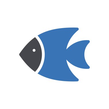 Web sitesi tasarımı ve masaüstü zarfları için balık simgesi geliştirme. premium paket.