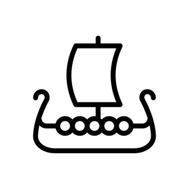 Web sitesi tasarımı ve masaüstü zarfları için Viking simgesi, geliştirme. premium paket.