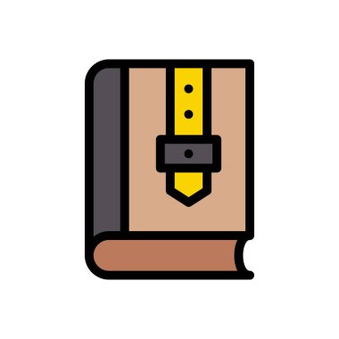 Web sitesi tasarımı ve masaüstü zarfları için kitap simgesi, geliştirme. premium paket.