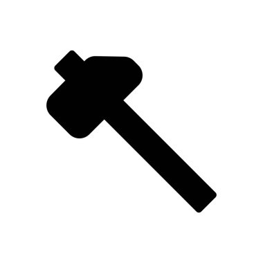 Web sitesi tasarımı ve masaüstü zarfları için çekiç simgesi, geliştirme. premium paket.