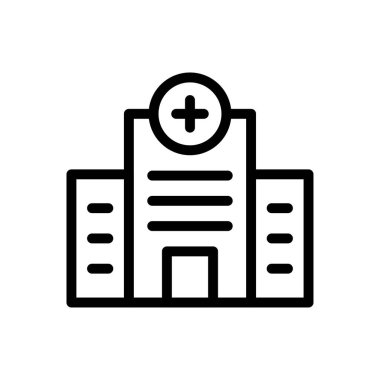 İnternet sitesi tasarımı ve masaüstü zarfları için hastane simgesi. premium paket.