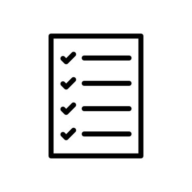 Web sitesi tasarımı ve masaüstü zarfları için görev listesi simgesi, geliştirme. premium paket.