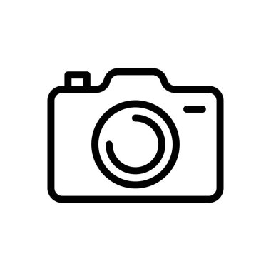 Web sitesi tasarımı ve masaüstü zarfları için kamera simgesi, geliştirme. premium paket.