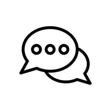 Web sitesi tasarımı ve masaüstü zarfları için sohbet simgesi, geliştirme. premium paket.