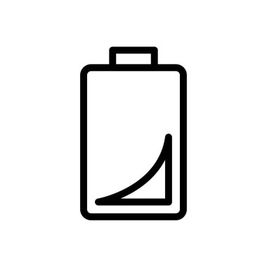 Web sitesi tasarımı ve masaüstü zarfları için pil simgesi, geliştirme. premium paket.