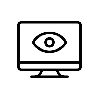 Web sitesi tasarımı ve masaüstü zarfları için görünüm simgesi, geliştirme. premium paket.