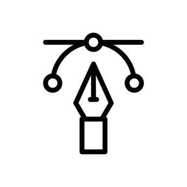 Web sitesi tasarımı ve masaüstü zarfları için daha bezier Simgesi, geliştirme. premium paket.