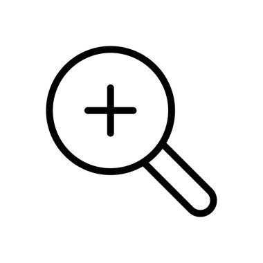 Web sitesi tasarımı ve masaüstü zarfları için yakınlaştırma simgesi, geliştirme. premium paket.