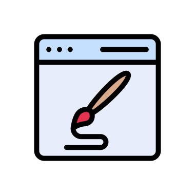 Web sitesi tasarımı ve masaüstü zarfları için dizayn simgesi, geliştirme. premium paket.