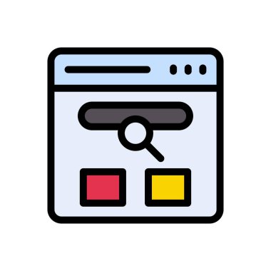 Web sitesi tasarımı ve masaüstü zarfları için tarayıcı simgesi, geliştirme. premium paket.