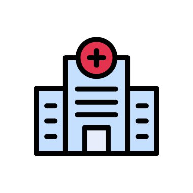 İnternet sitesi tasarımı ve masaüstü zarfları için hastane simgesi. premium paket.