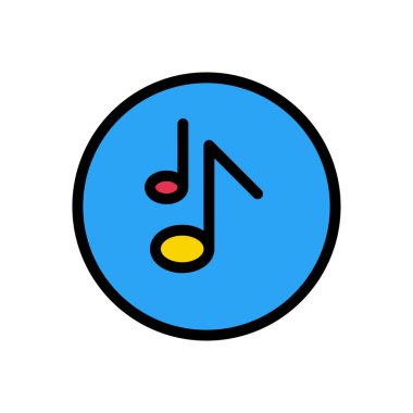 Web sitesi tasarımı ve masaüstü zarfları için müzik simgesi, geliştirme. premium paket.