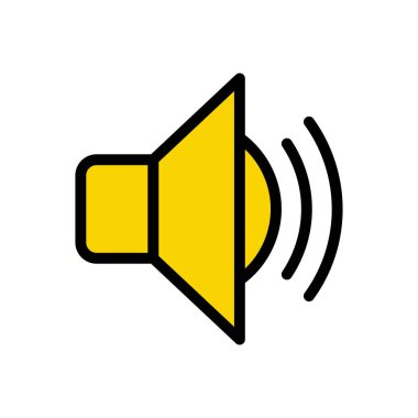 Web sitesi tasarımı ve masaüstü zarfları için ses simgesi, geliştirme. premium paket.