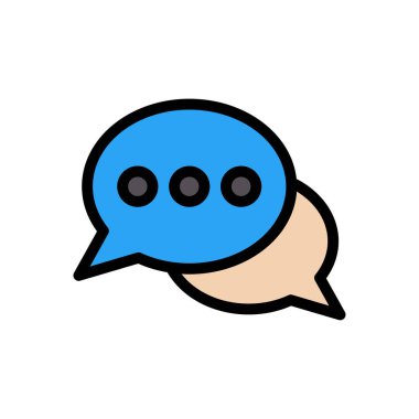 Web sitesi tasarımı ve masaüstü zarfları için sohbet simgesi, geliştirme. premium paket.