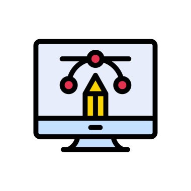 Web sitesi tasarımı ve masaüstü zarfları için daha bezier Simgesi, geliştirme. premium paket.