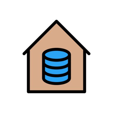 Web sitesi tasarımı ve masaüstü zarfları için sunucu simgesi, geliştirme. premium paket.