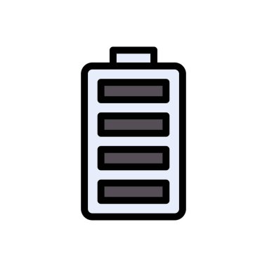 Web sitesi tasarımı ve masaüstü zarfları için pil simgesi, geliştirme. premium paket.