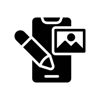 mobil simge web sitesi tasarımı ve masaüstü zarfları için, geliştirme. premium paket.