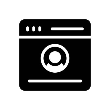 Web sitesi tasarımı ve masaüstü zarfları için tarayıcı simgesi, geliştirme. premium paket.