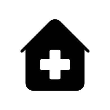 Web sitesi tasarımı ve masaüstü zarfları için klinik simgesi, geliştirme. premium paket.