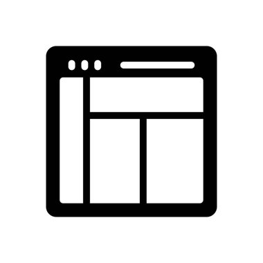 Web sitesi tasarımı ve masaüstü zarfları için web sayfası simgesi, geliştirme. premium paket.